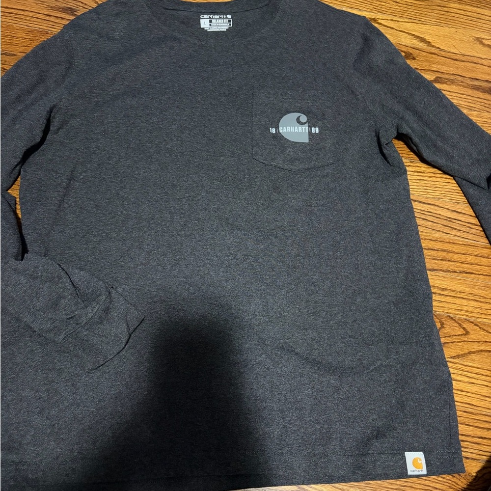 Carhartt Men's Charcoal Long Sleeve Tee